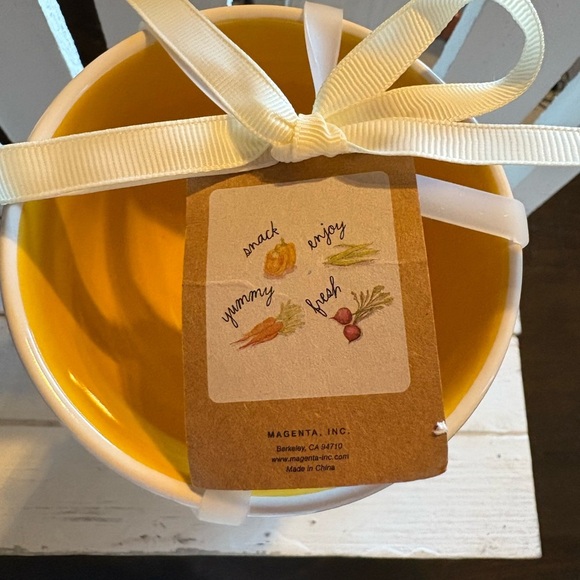 Rae Dunn White Ceramic Snack Bowl Set with Colorful Designs - Picture 3 of 3